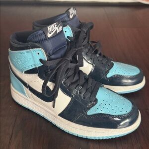 Jordan 1s Retro Blue Chill.